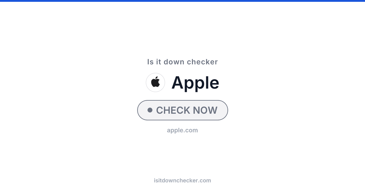 Is Apple Down? Check Dev Tools Status Now | Is it down checker
