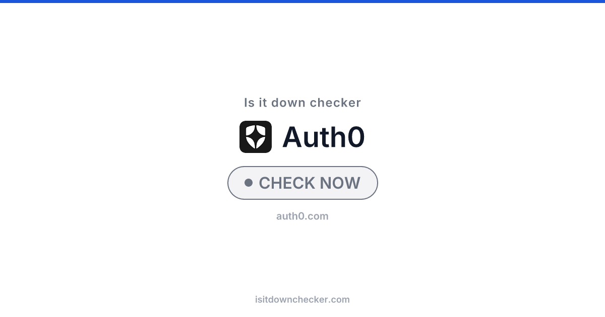 Is Auth0 Down? Check SaaS Status Now | Is it down checker