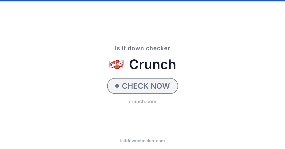 Is Crunch Fitness Down? Check Status Now | Is it down checker