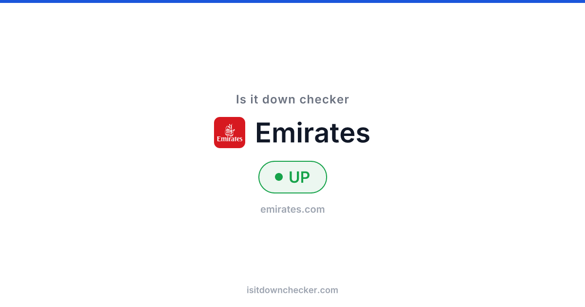 Is Emirates Down? Check Travel Status Now | Is it down checker