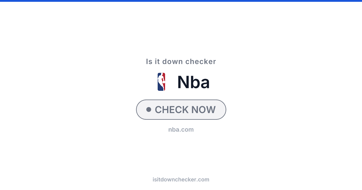 Is NBA Down? Check Streaming Status Now | Is it down checker