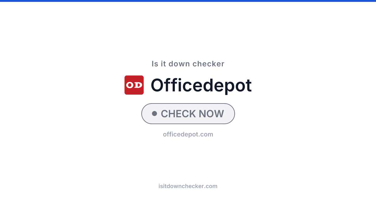 Is Office Depot Down? Check Status Now | Is it down checker