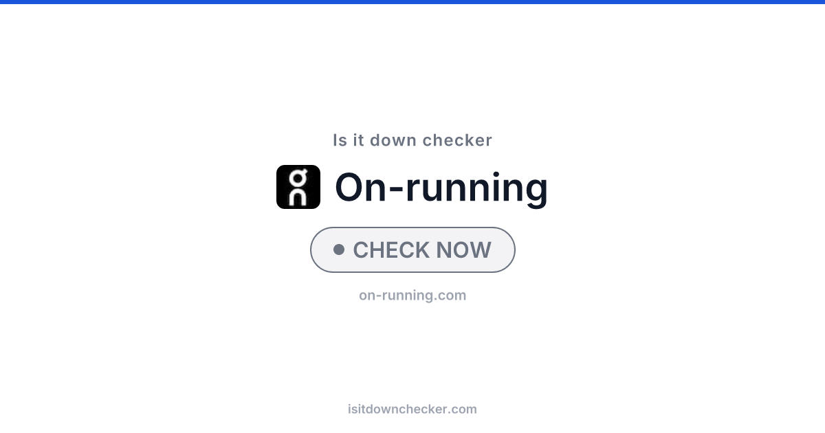 Is On Running Down? Check Status Now | Is it down checker