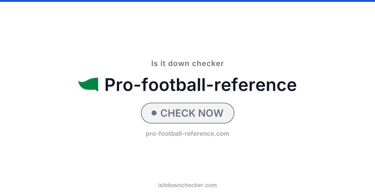 Is PFB Reference Down? Check Status Now | Is it down checker