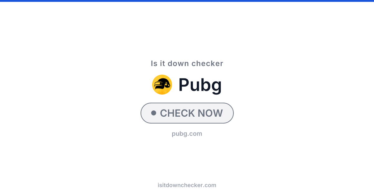 Is PUBG Down? Check Online Gaming Status Now | Is it down checker