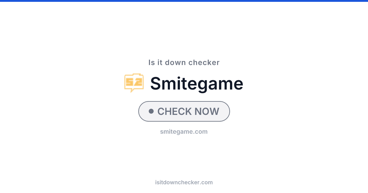 Is Smite Down? Check Status Now | Is it down checker