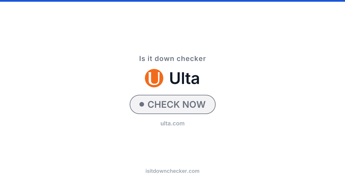 Is Ulta Beauty Down? Check Status Now | Is it down checker