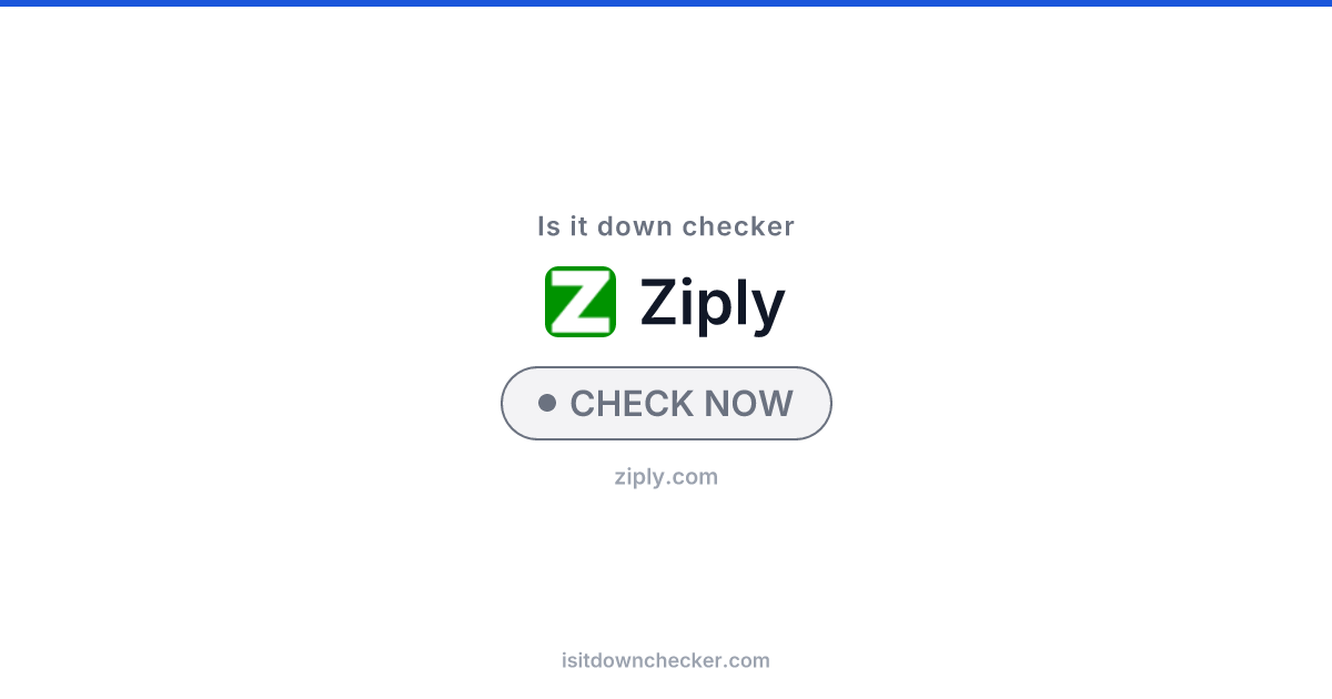 Is Ziply Fiber Down? Check ISP Status Now | Is it down checker